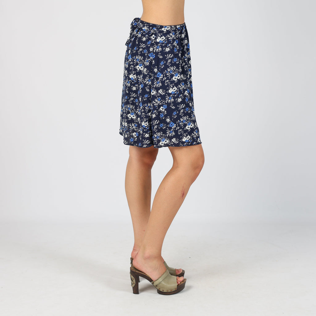 Blue Y2K BlueMotion Woven Midi Skirt (S)