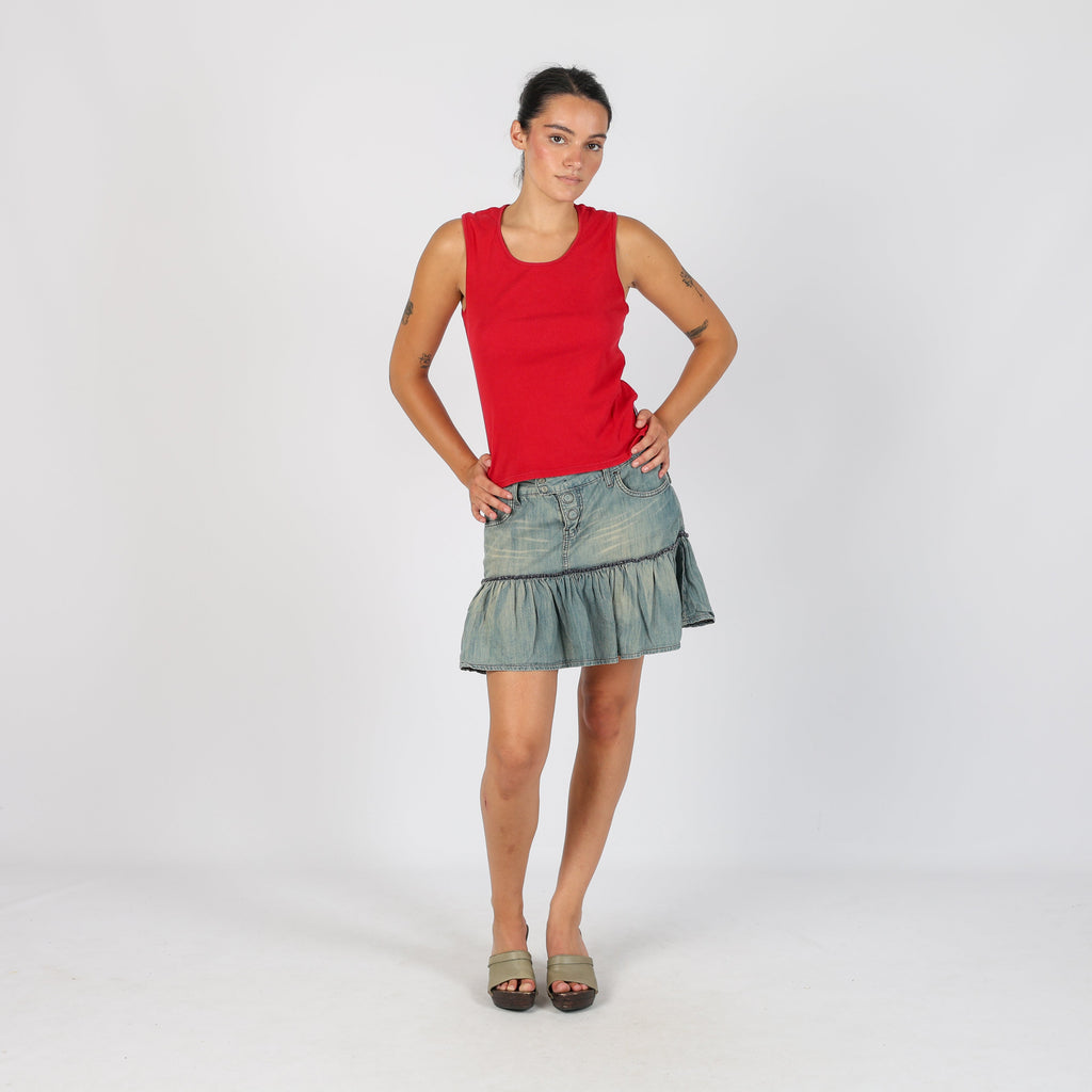 Light Blue Y2K Colcci Denim Mini Skirt (M)