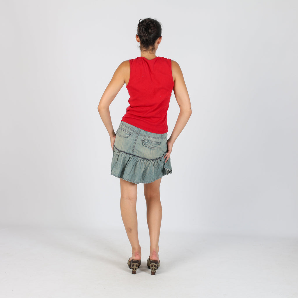 Light Blue Y2K Colcci Denim Mini Skirt (M)