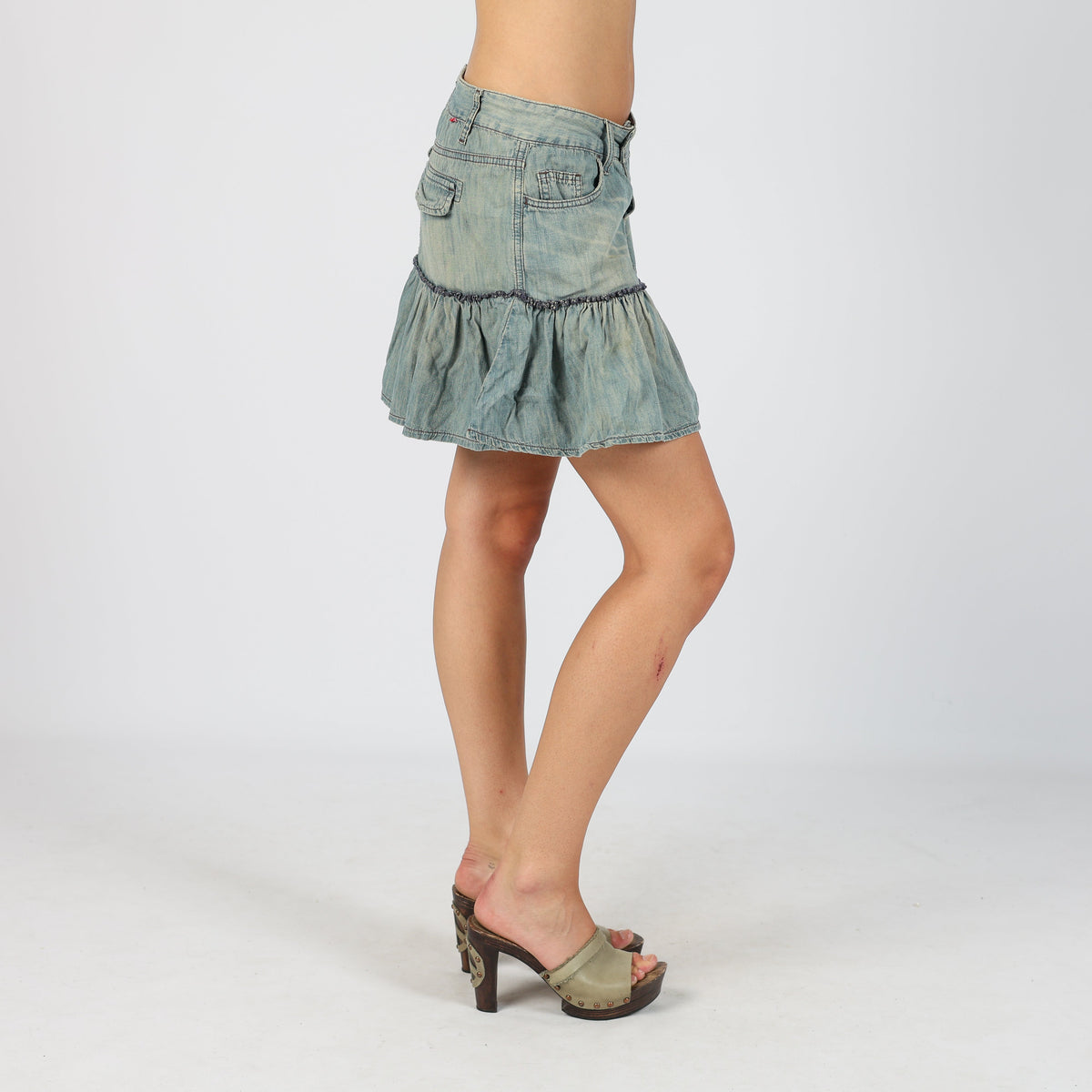Light Blue Y2K Colcci Denim Mini Skirt (M)