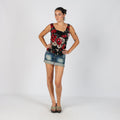 Blue Y2K Miss Bon Bon Denim Mini Skirt (M)