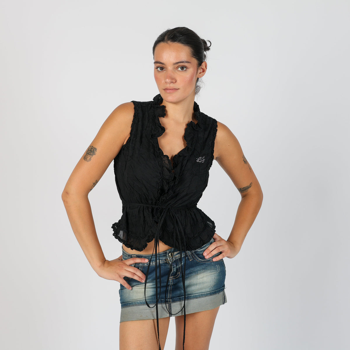 Black Y2K Liu Jo Blouse (S)