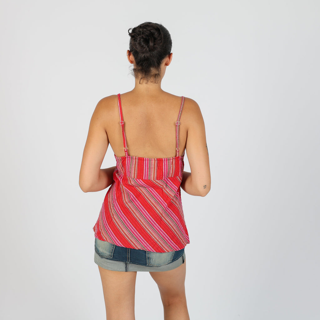 Red Y2K Cami sequins (M)