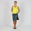 Blue Y2K Guru Denim Midi Skirt (L)