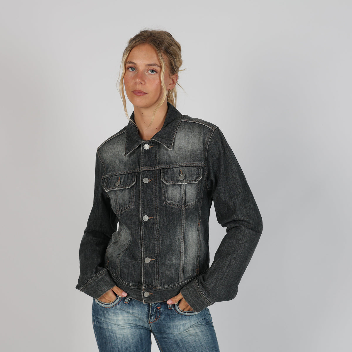 Blue Y2K United Colors of Benetton Denim Jacket (S)