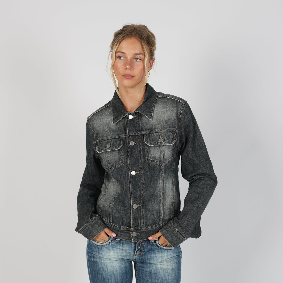 Blue Y2K United Colors of Benetton Denim Jacket (S)