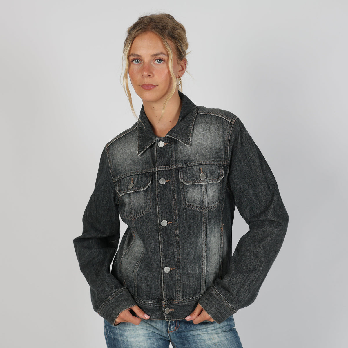 Blue Y2K United Colors of Benetton Denim Jacket (S)