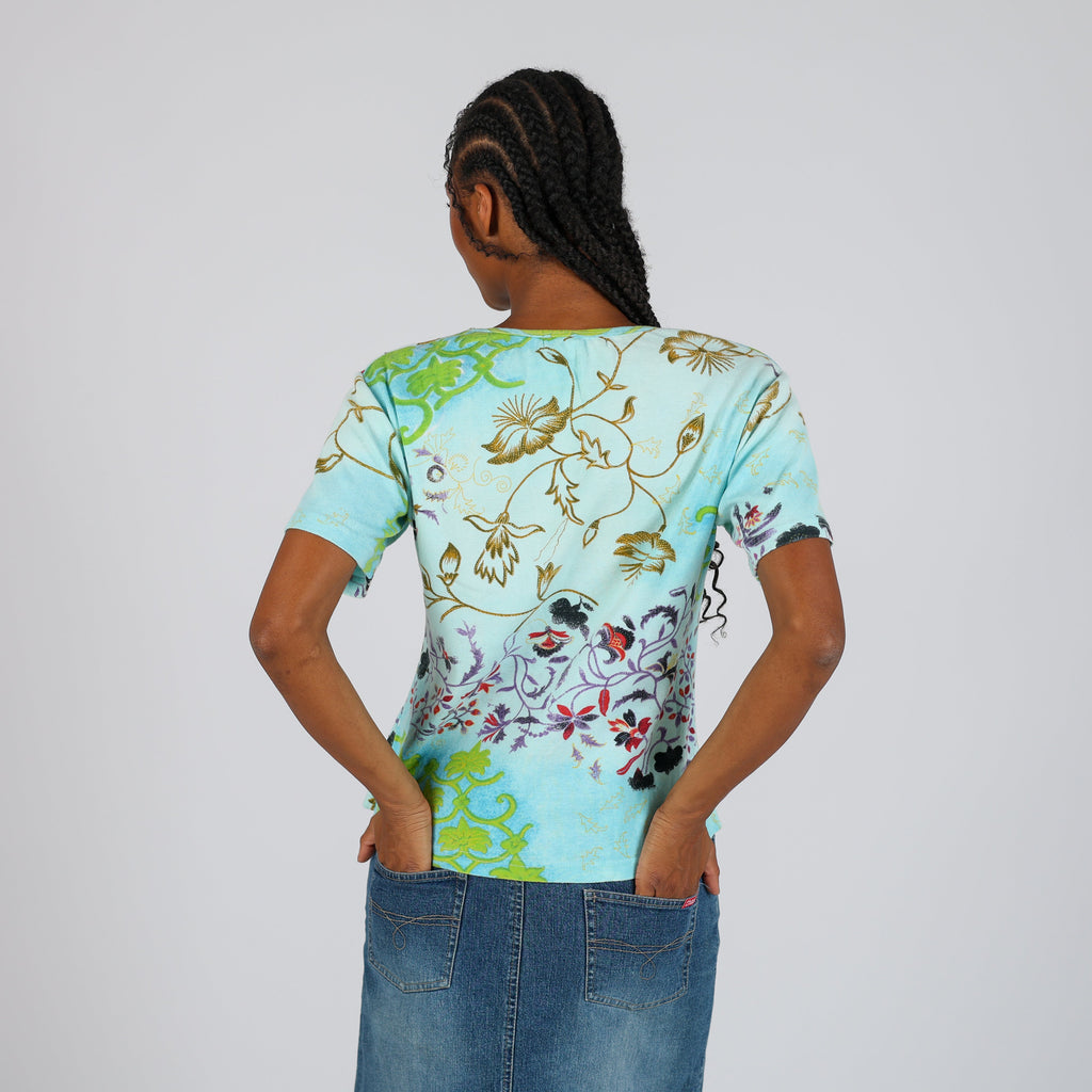 Light Green Y2K Antonia Rivera T-shirt (XL)