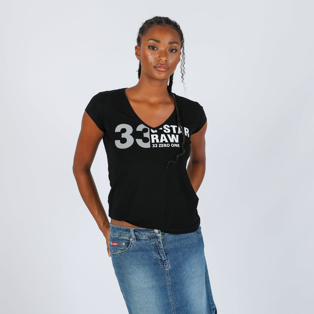 Black Y2K G-Star T-shirt (L)