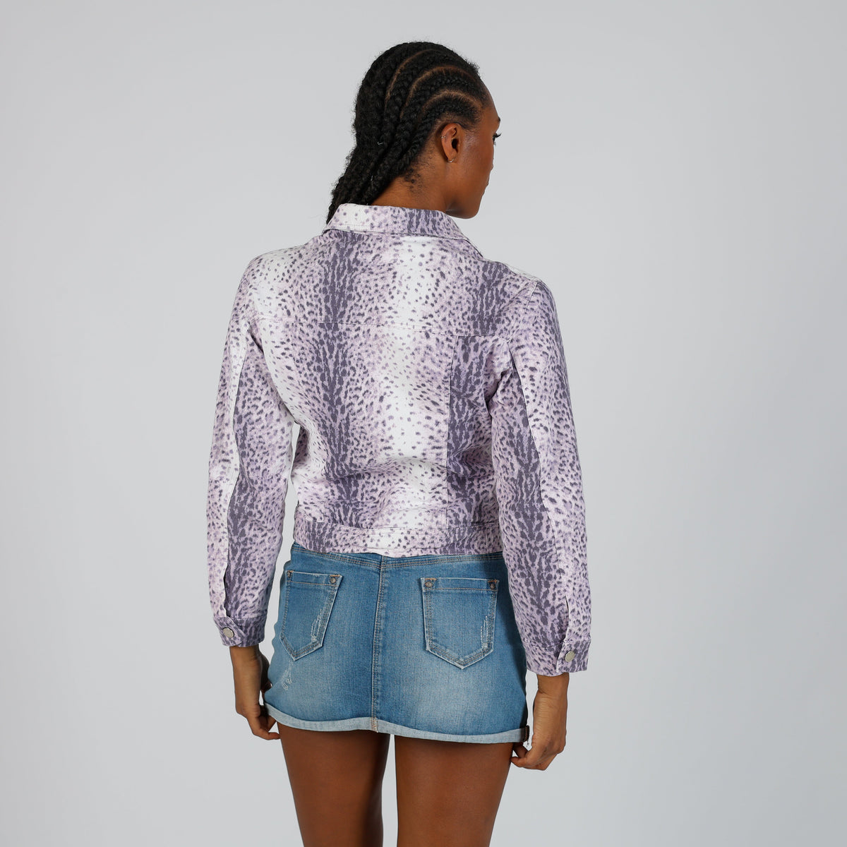 Purple Y2K MAD PEOPLE Denim Jacket (M)