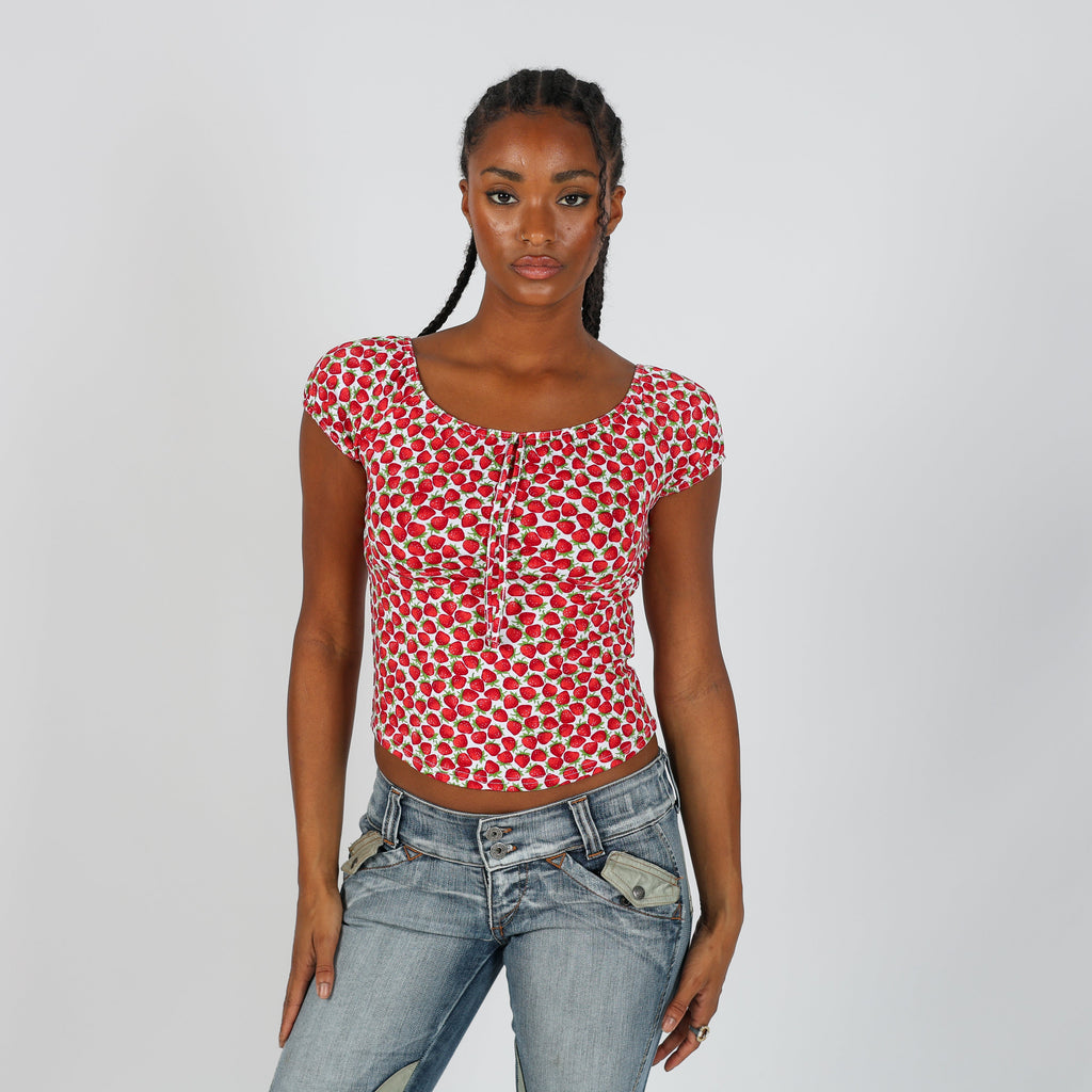Burgundy Red Y2K Cami (S)