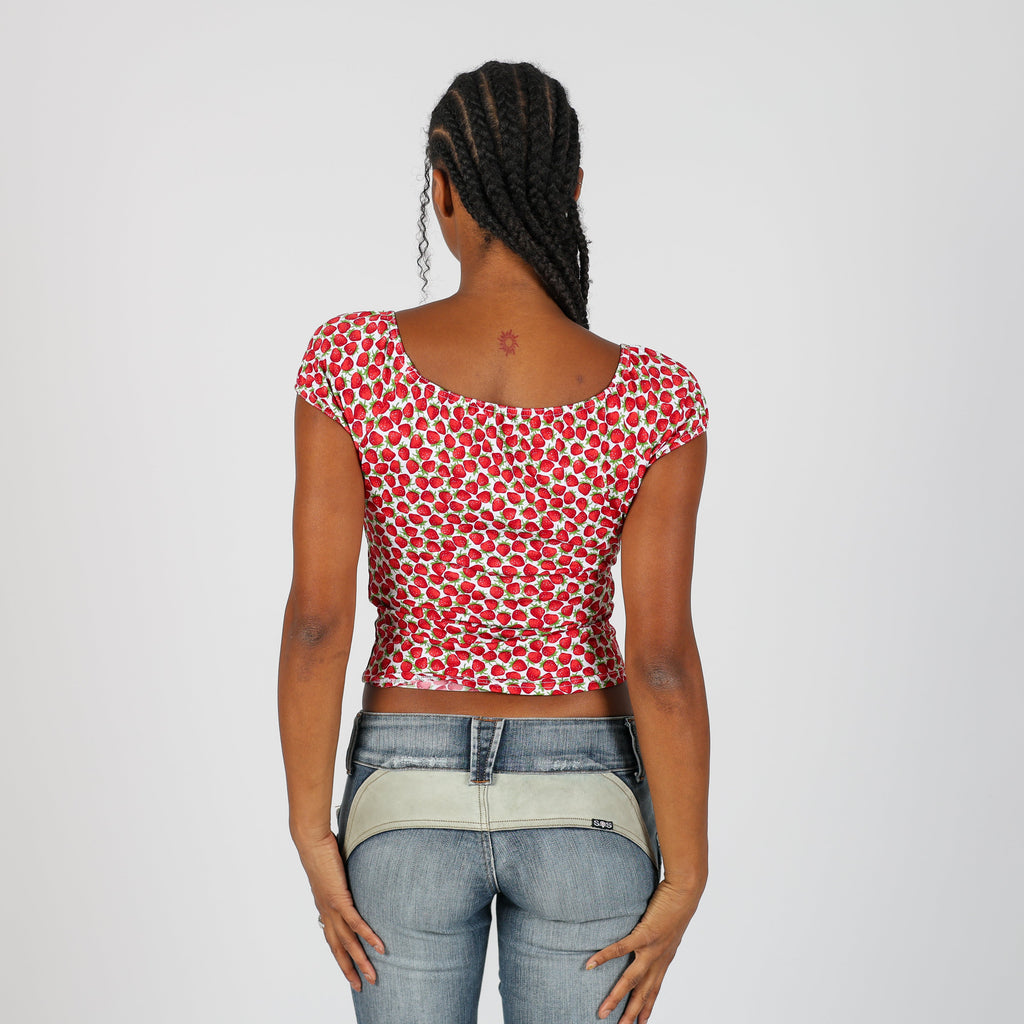 Burgundy Red Y2K Cami (S)