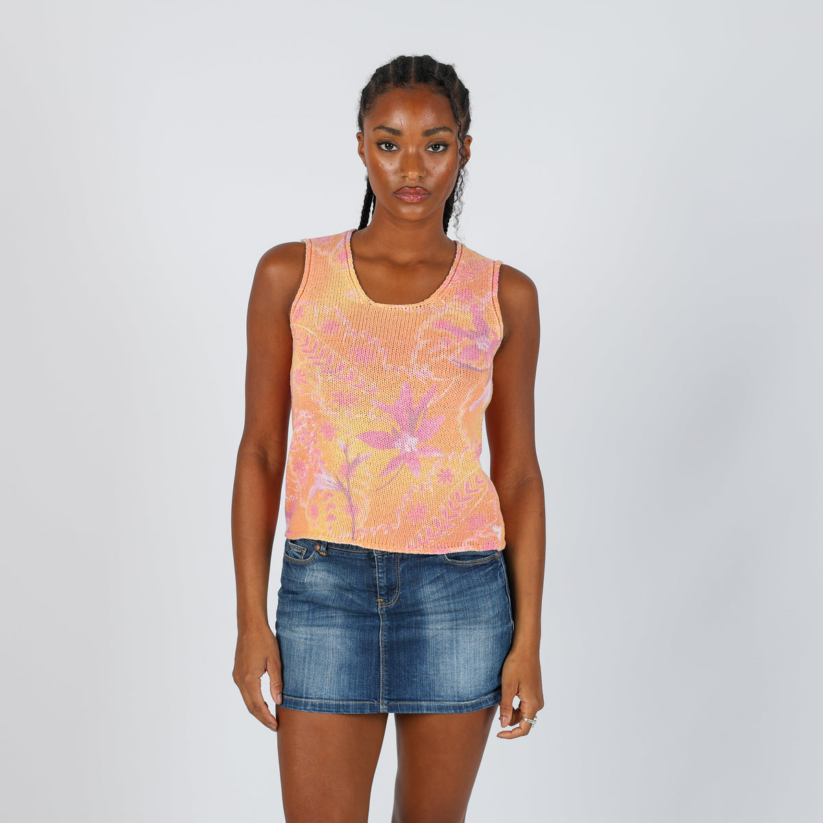 Coral 90s Glicine Woven Vest (M)