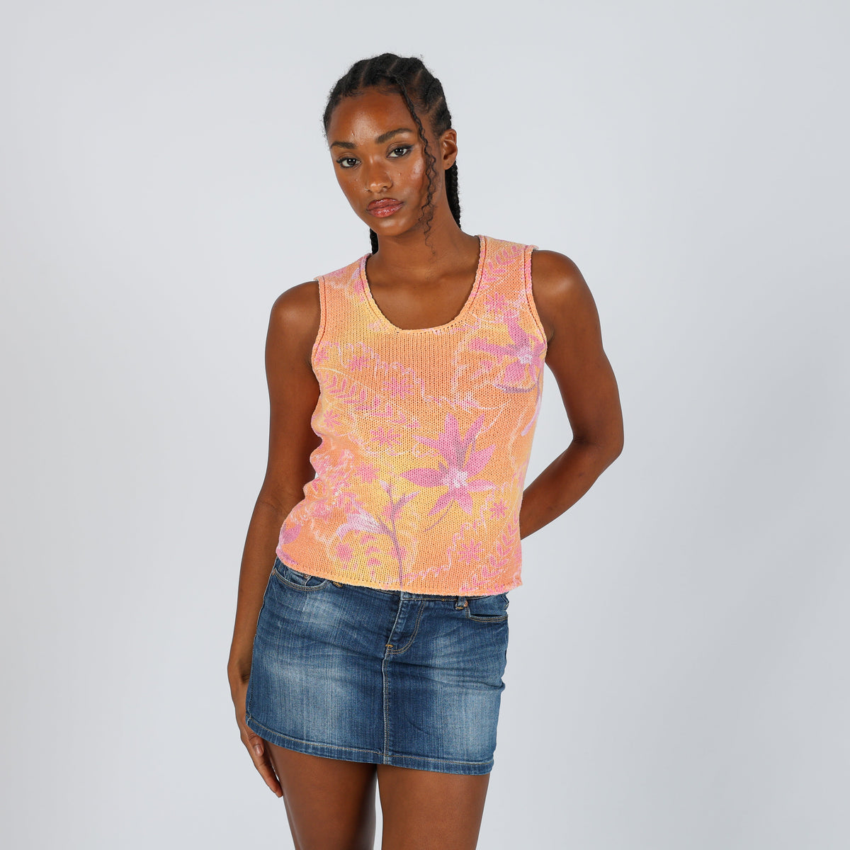 Coral 90s Glicine Woven Vest (M)