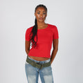 Red 90s Map T-shirt (S)