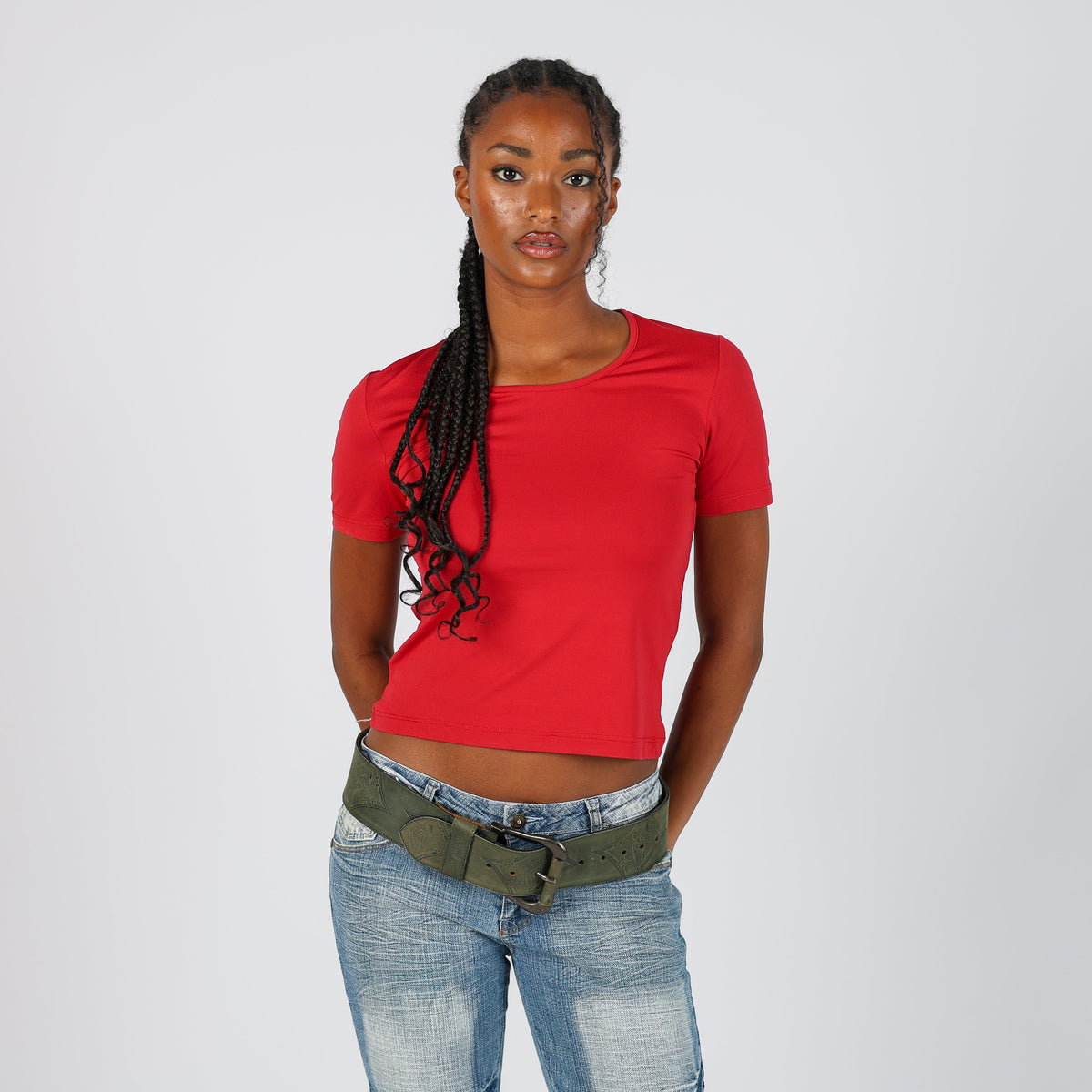 Red 90s Map T-shirt (S)