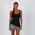 Black Y2K three seen Cami (M)