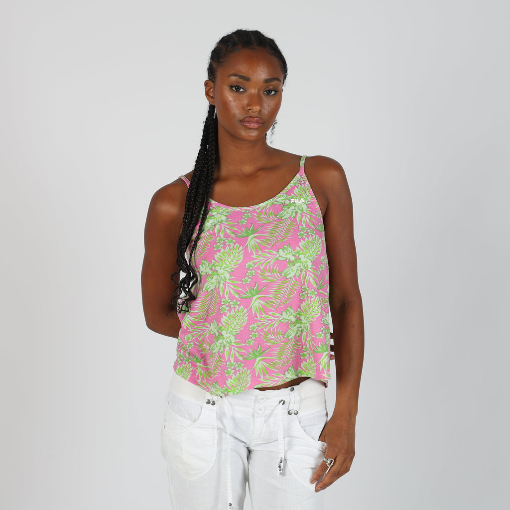 Baby Pink Y2K Fila Cami (M)