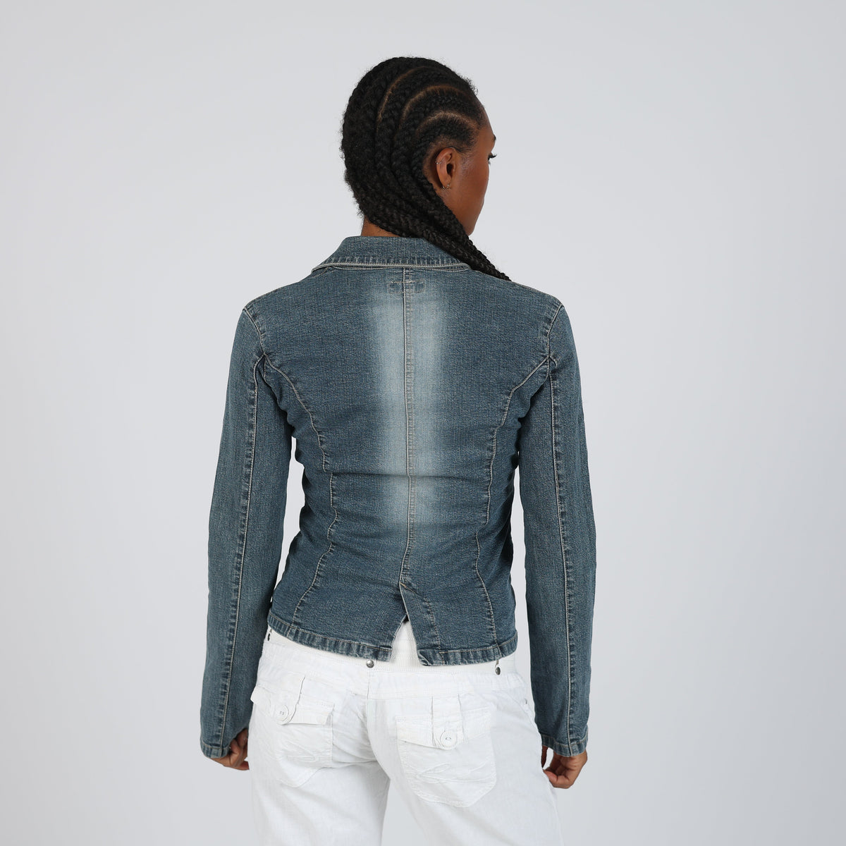Blue Y2K Clockhouse Denim Jacket (S)