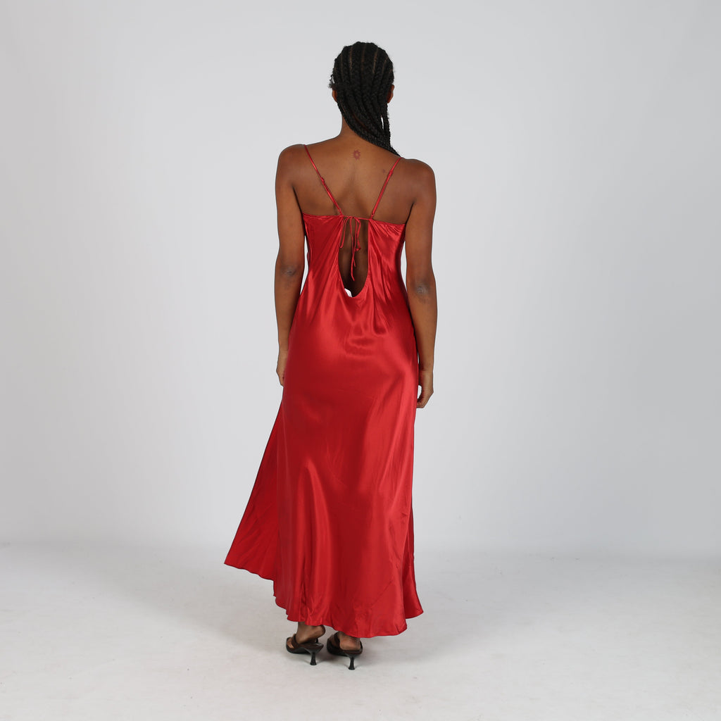 Red 90s Victoria's Secret Formal Dress (M)