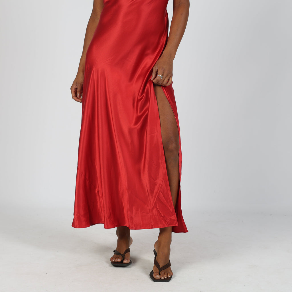 Red 90s Victoria's Secret Formal Dress (M)