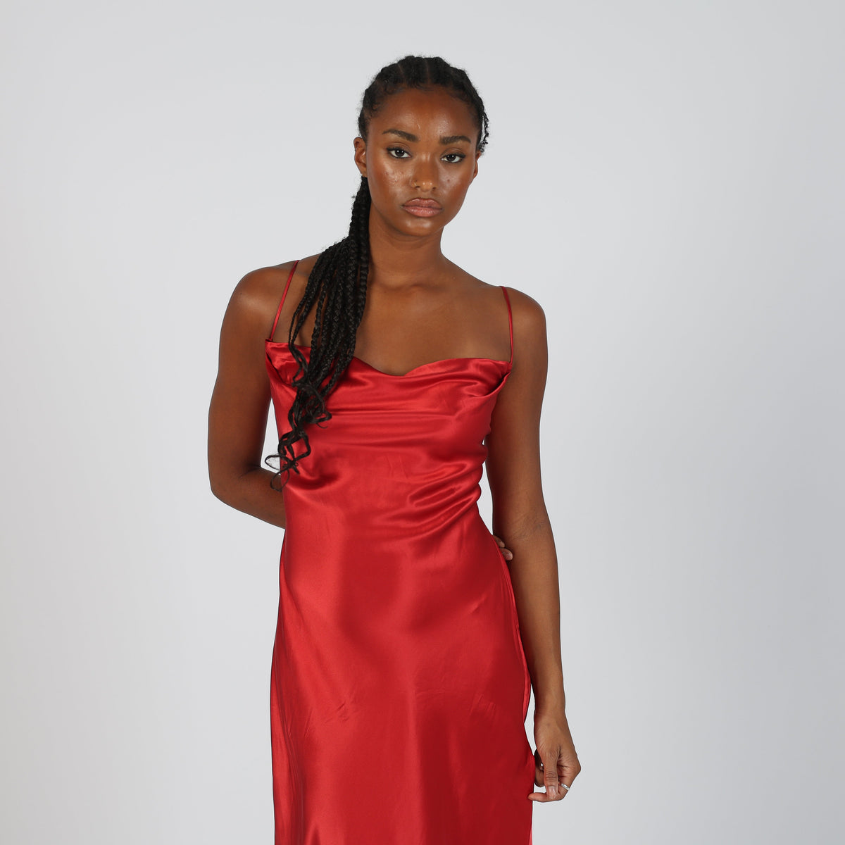 Red 90s Victoria's Secret Formal Dress (M)