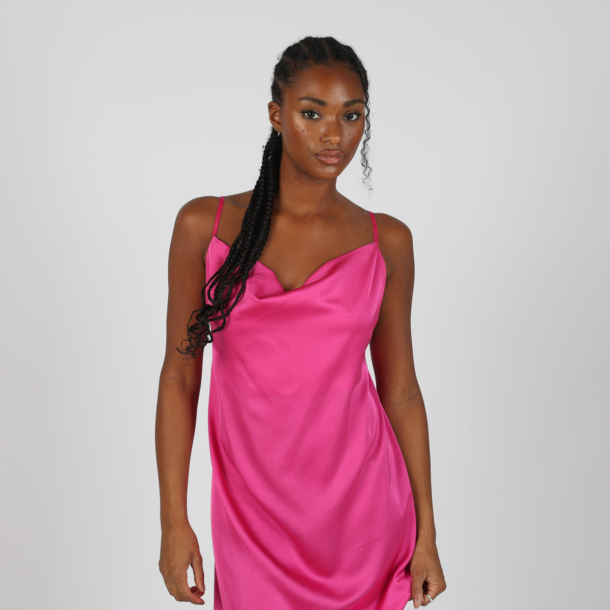 Pink 90s Woven Mini Dress (S)