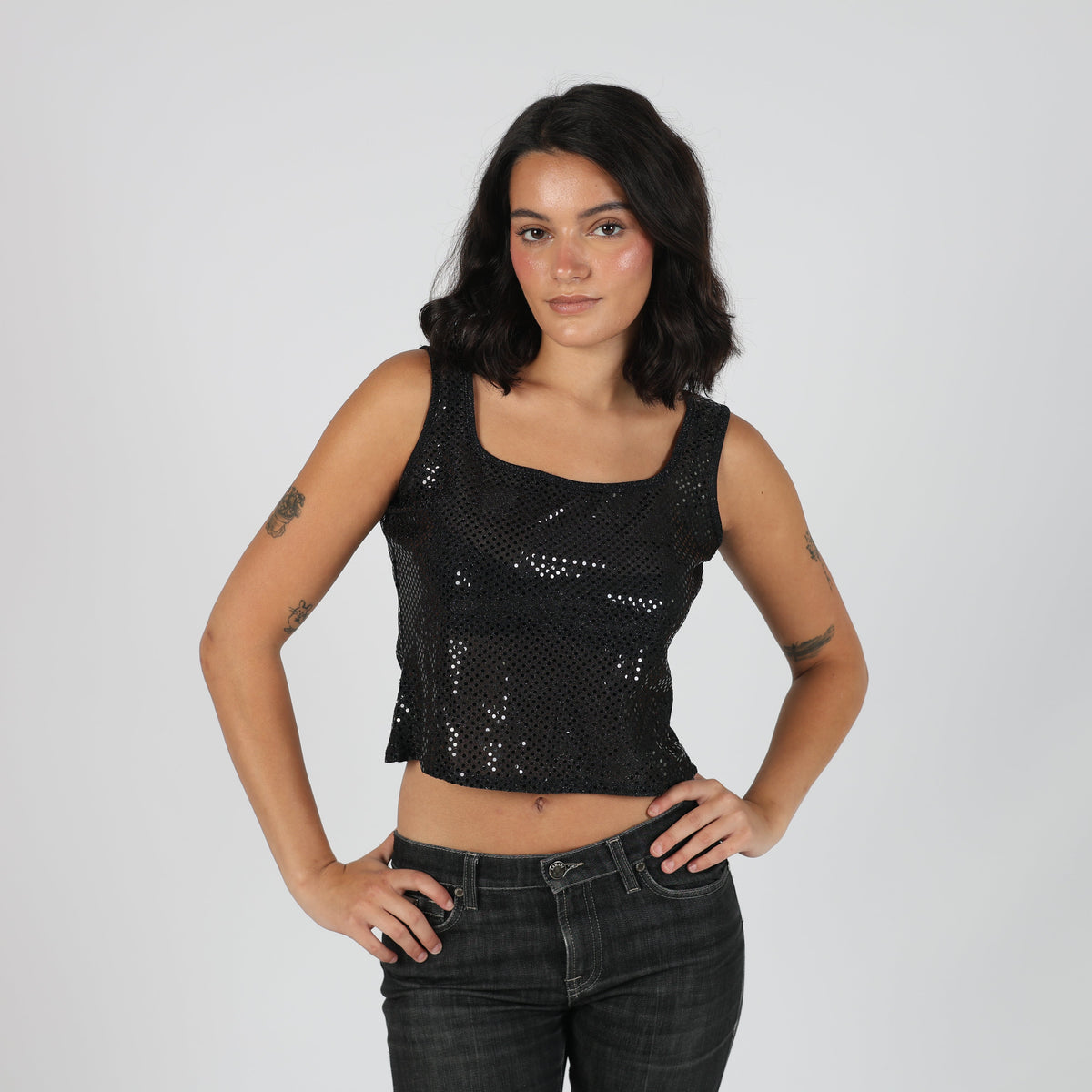 Black 90s Compagnia Italiana Cami (M)