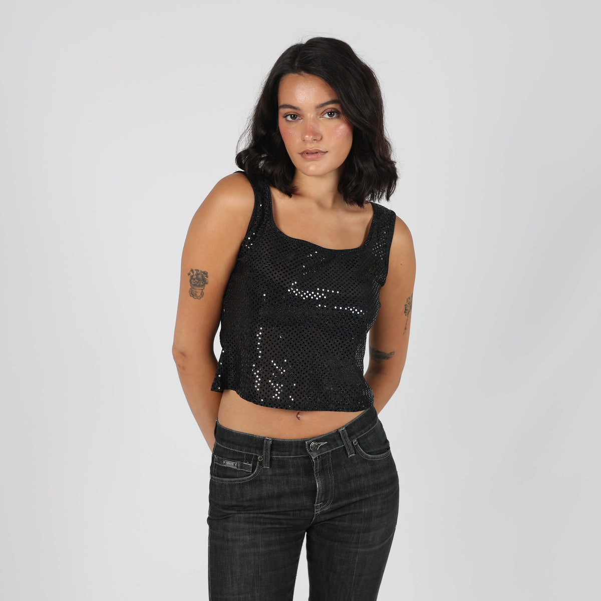 Black 90s Compagnia Italiana Cami (M)