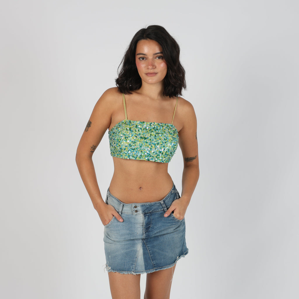 Light Green 90s Bagatelle Cami (S)