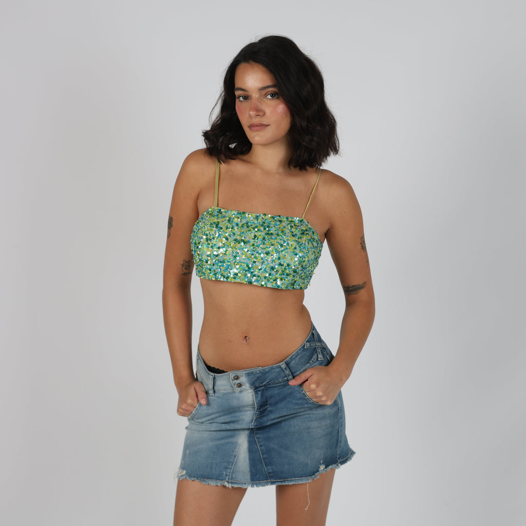 Light Green 90s Bagatelle Cami (S)