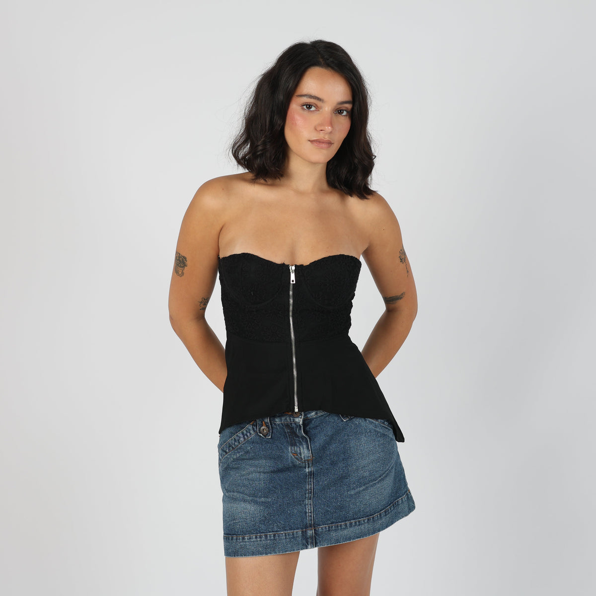 Black Y2K Lili Pink Cami (S)