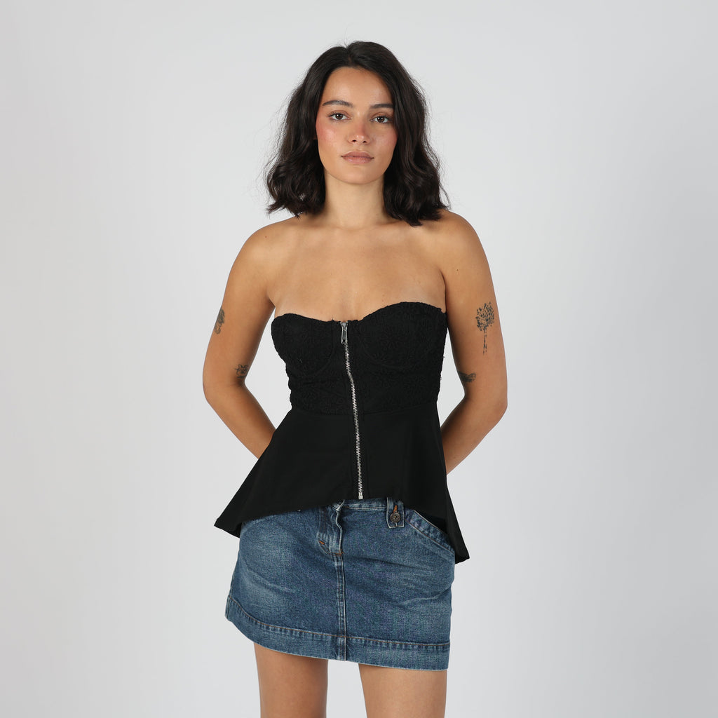Black Y2K Lili Pink Cami (S)