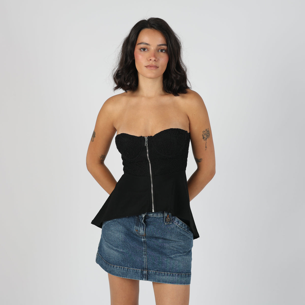 Black Y2K Lili Pink Cami (S)