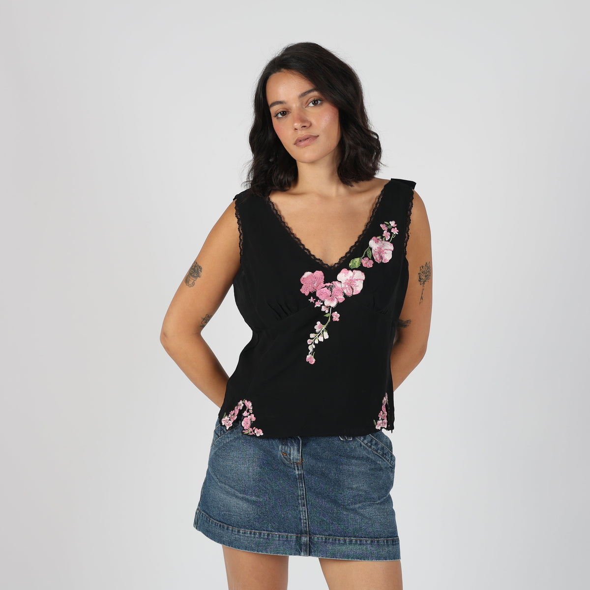 Black Y2K Marella Cami (M)
