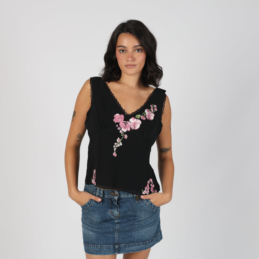 Black Y2K Marella Cami (M)