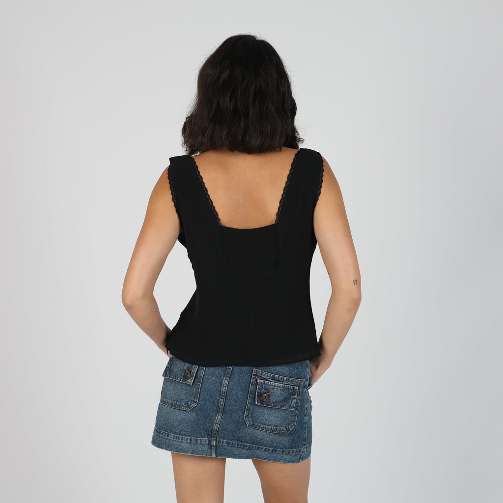 Black Y2K Marella Cami (M)