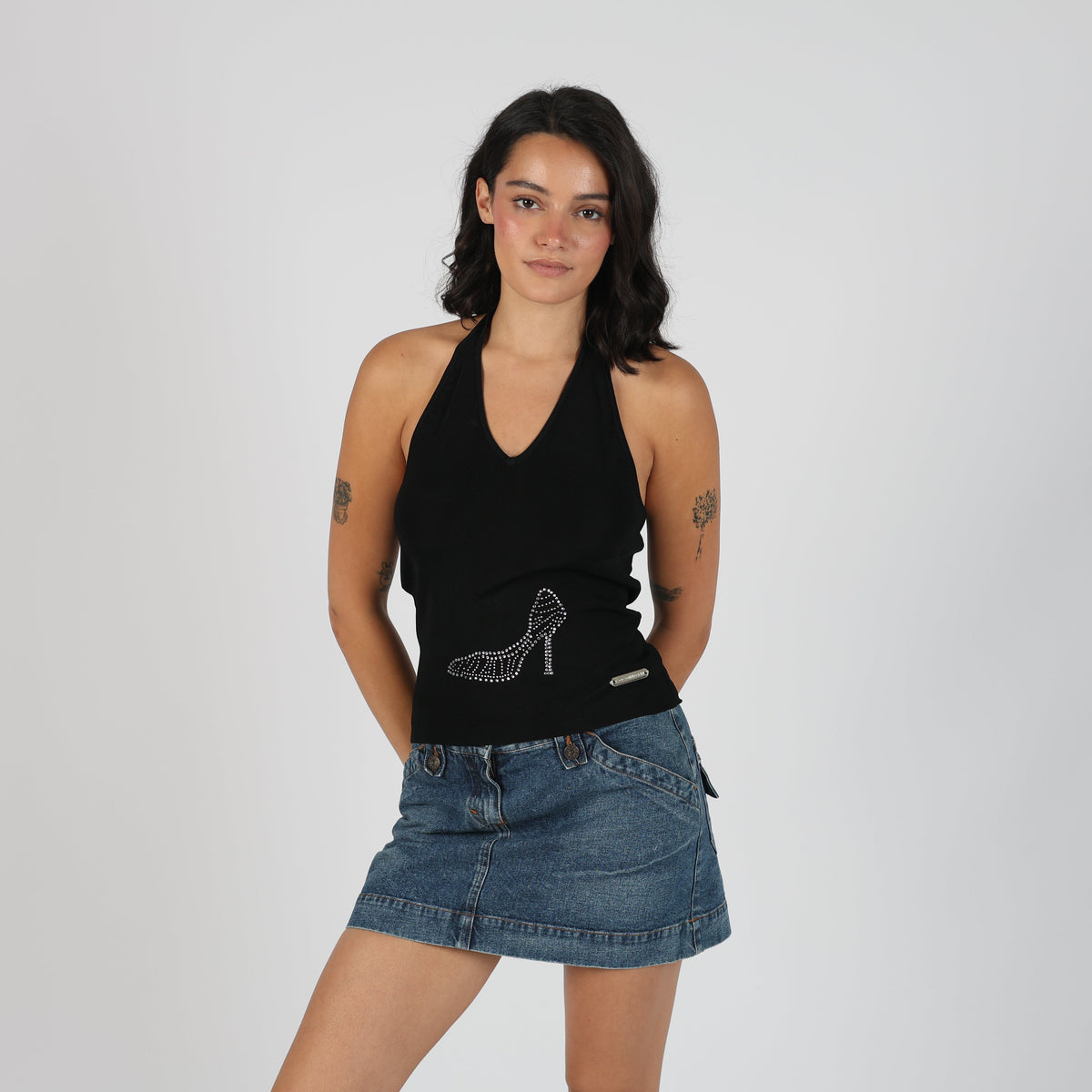 Black Y2K Coconuda Cami (S)