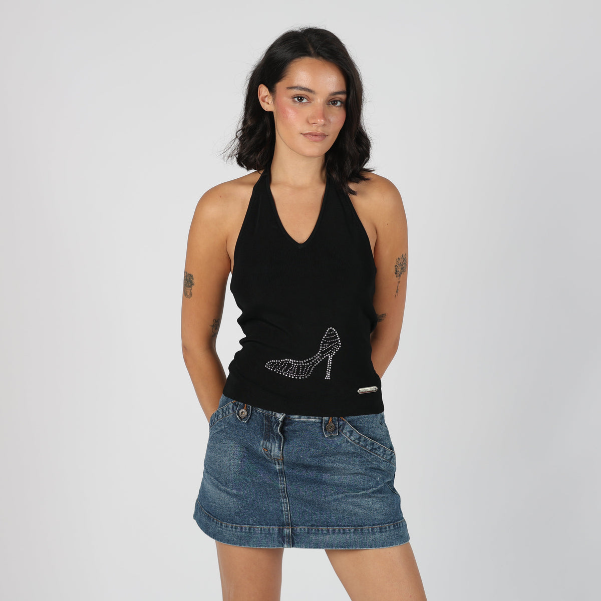 Black Y2K Coconuda Cami (S)