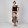 Brown Y2K Bettefa Mesh Midi Skirt (M)