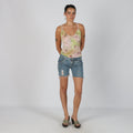 Blue Y2K Fly Girl Denim Shorts (S)