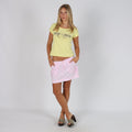 Baby Pink Y2K Pimkie Woven Mini Skirt (M)