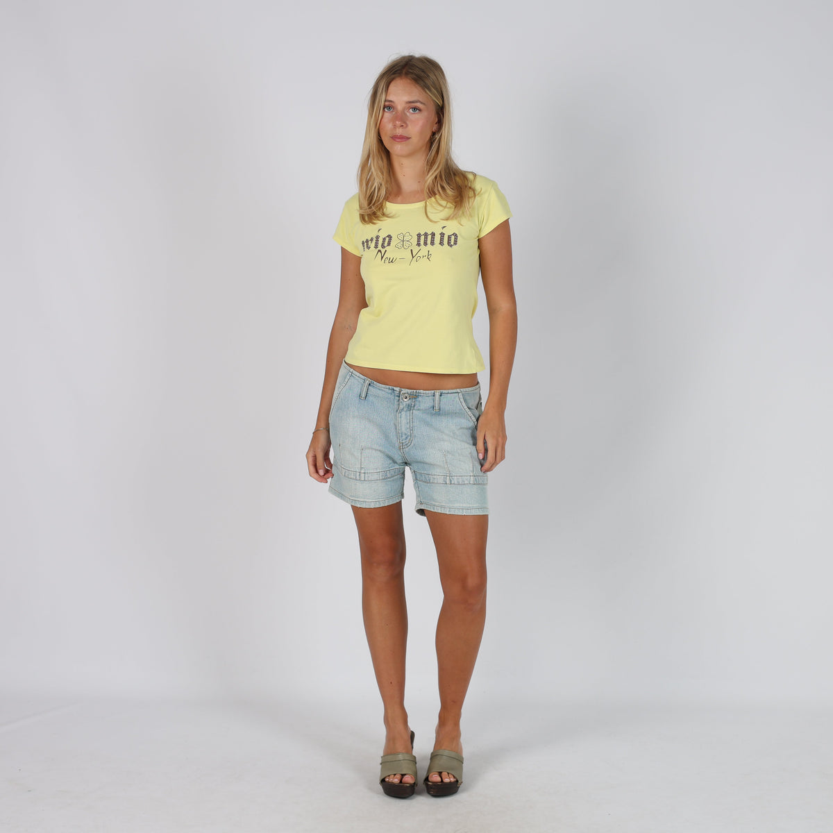 Light Blue Y2K N.FAYE Denim Shorts (M)