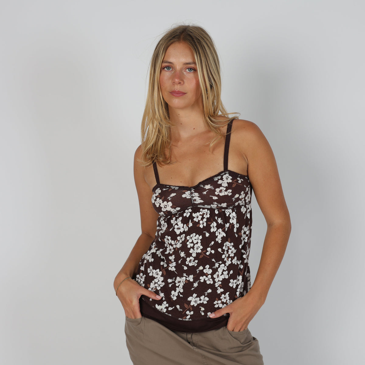 Brown Y2K Terranova Cami (XS)
