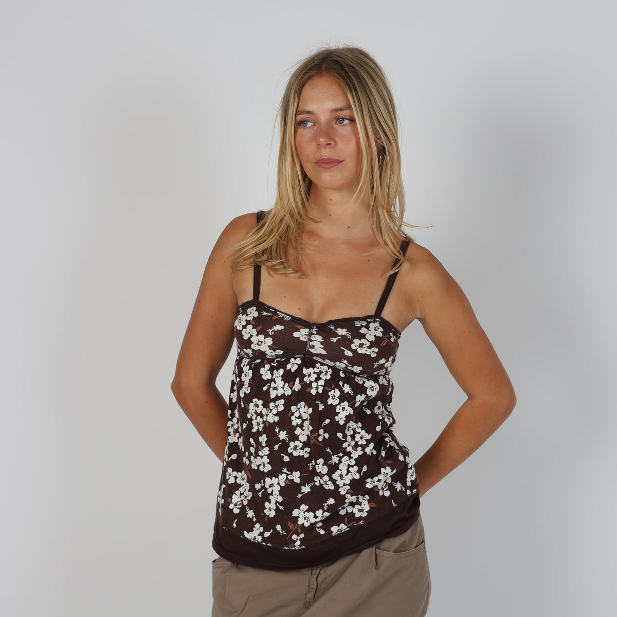 Brown Y2K Terranova Cami (XS)