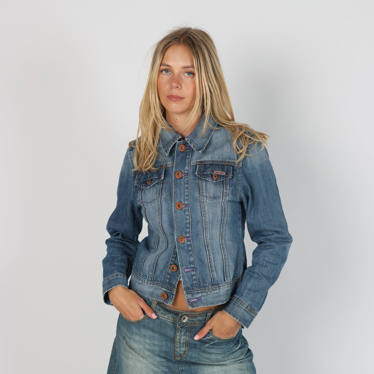 Blue Y2K St.Diego Denim Jacket (S)
