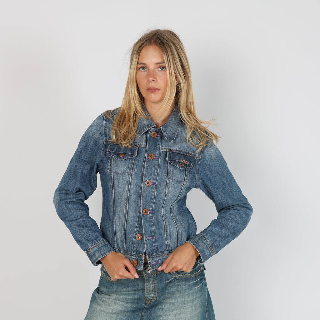 Blue Y2K St.Diego Denim Jacket (S)