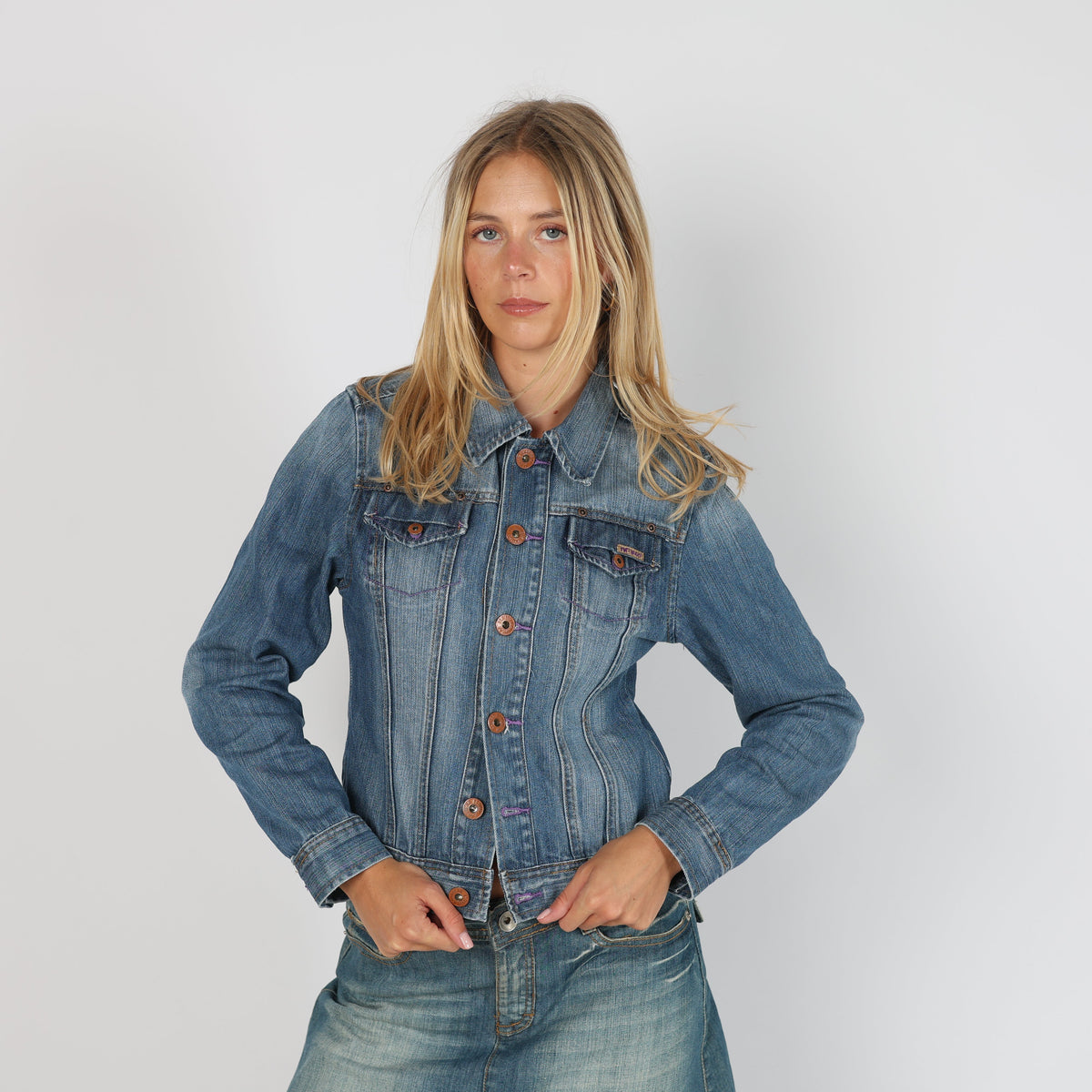 Blue Y2K St.Diego Denim Jacket (S)