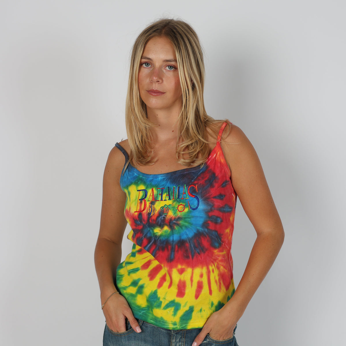 Multicoloured 90s Woven Vest (M)