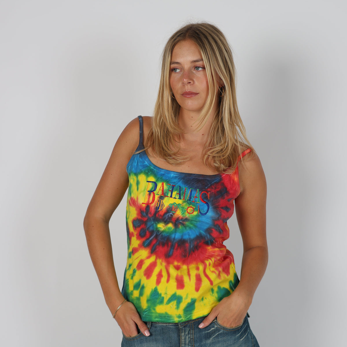 Multicoloured 90s Woven Vest (M)